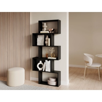 Regál ZALVON 80, černá