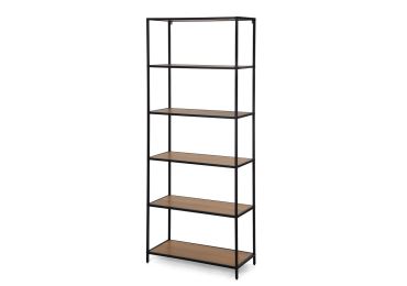 Regál ZELCAN 2, přírodní/kov