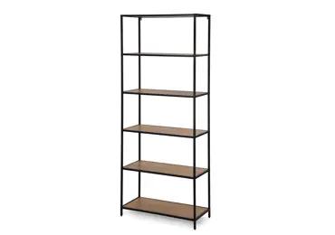 Regál ZELCAN 2, přírodní/kov