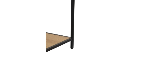 Regál ZELCAN 5, přírodní/kov