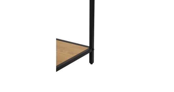 Regál ZELCAN 6, přírodní/kov