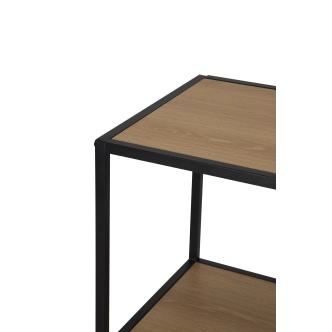 Regál ZELCAN 8, přírodní/kov