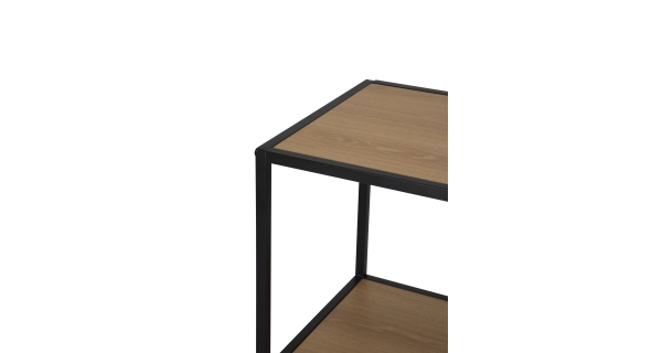 Regál ZELCAN 8, přírodní/kov