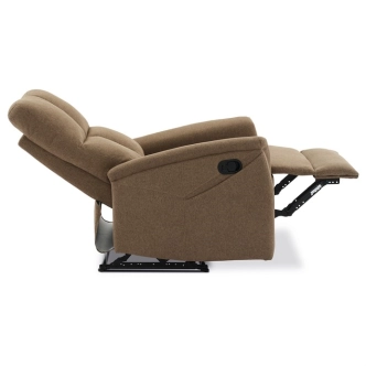Relaxační křeslo CANYORNAL, hnědá látka