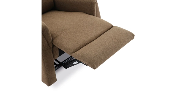 Relaxační křeslo CANYORNAL, hnědá látka