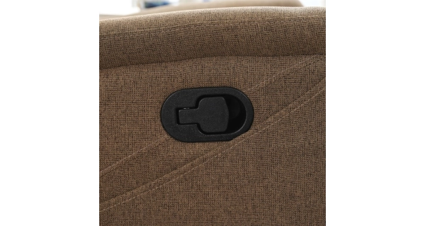 Relaxační křeslo CANYORNAL, hnědá látka