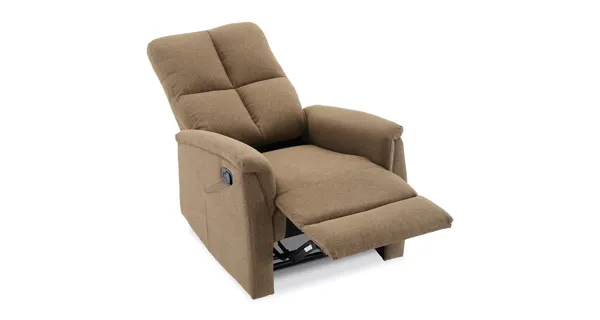 Relaxační křeslo CANYORNAL, hnědá látka