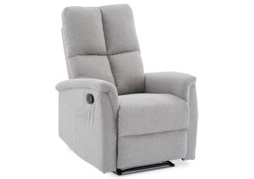 Relaxační křeslo CANYORNAL, světle šedá látka