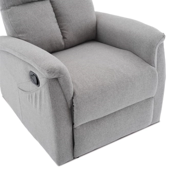 Relaxační křeslo CANYORNAL, světle šedá látka