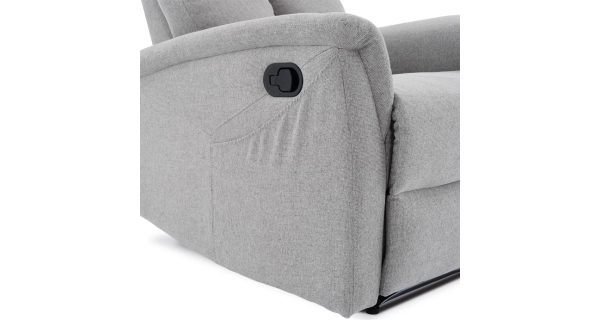 Relaxační křeslo CANYORNAL, světle šedá látka