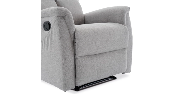 Relaxační křeslo CANYORNAL, světle šedá látka