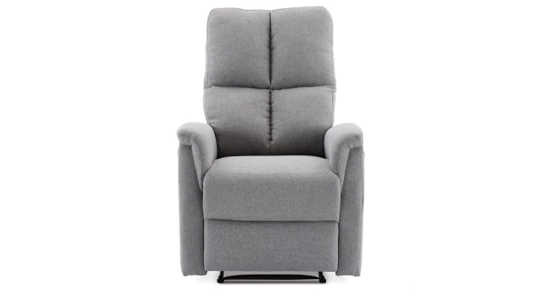 Relaxační křeslo CANYORNAL, světle šedá látka