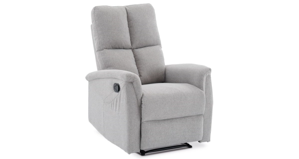 Relaxační křeslo CANYORNAL, světle šedá látka