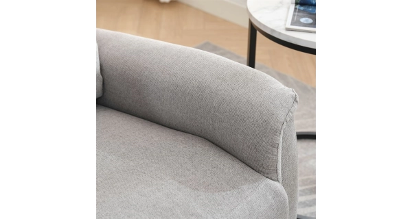 Relaxační křeslo CANYORNAL, světle šedá látka