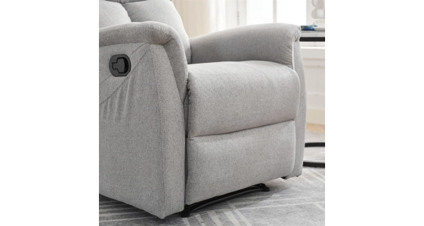 Relaxační křeslo CANYORNAL, světle šedá látka