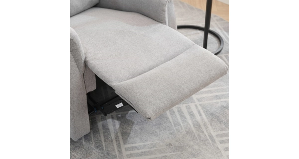 Relaxační křeslo CANYORNAL, světle šedá látka