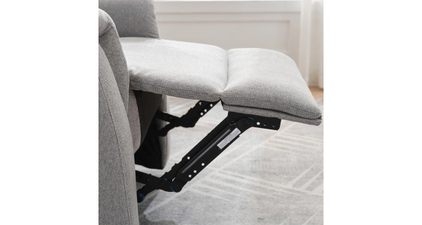 Relaxační křeslo CANYORNAL, světle šedá látka