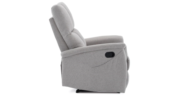 Relaxační křeslo CANYORNAL, světle šedá látka