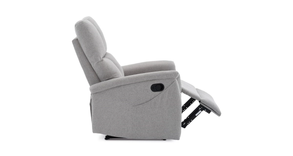 Relaxační křeslo CANYORNAL, světle šedá látka