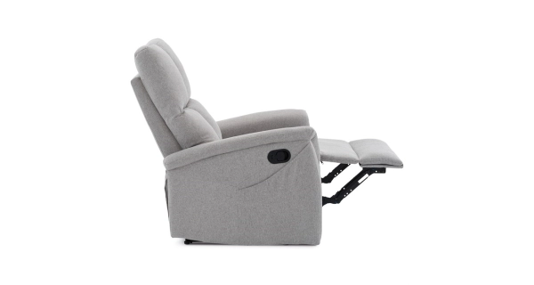 Relaxační křeslo CANYORNAL, světle šedá látka