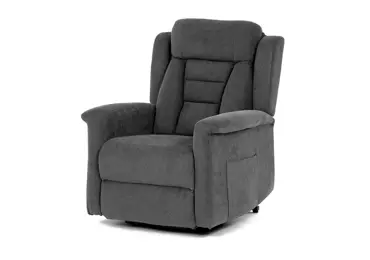 Relaxační křeslo MIRLA s el. ovládáním, šedá látka