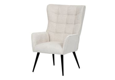 Relaxační křeslo ZELJORLEM, béžová voděodolná látka