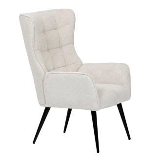 Relaxační křeslo ZELJORLEM, béžová voděodolná látka