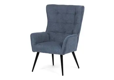 Relaxační křeslo ZELJORLEM, modrá voděodolná látka