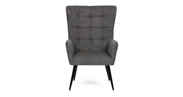 Relaxační křeslo ZELJORLEM, šedá voděodolná látka