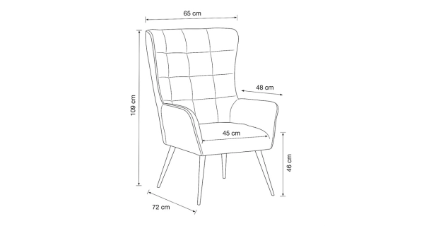Relaxační křeslo ZELJORLEM, šedá voděodolná látka