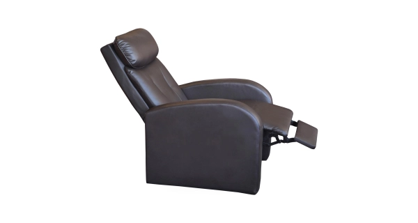 Relaxační masážní křeslo FERMONT, hnědá ekokůže