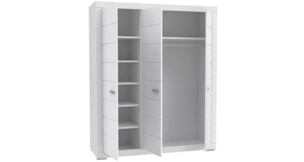 REMPART šatní skříň, bílá, 5 let záruka