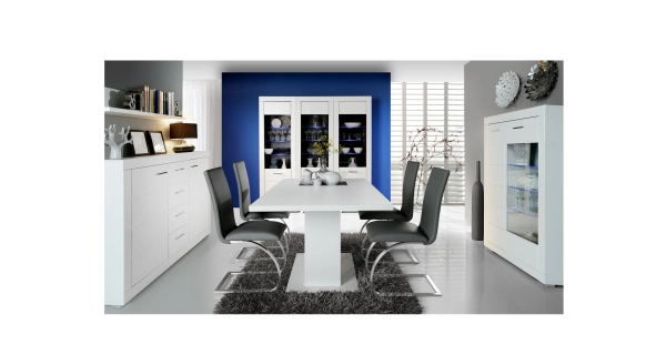 REMPART vitrína 2D, bílá, 5 let záruka