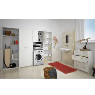 RILEY policová skříň, bílá