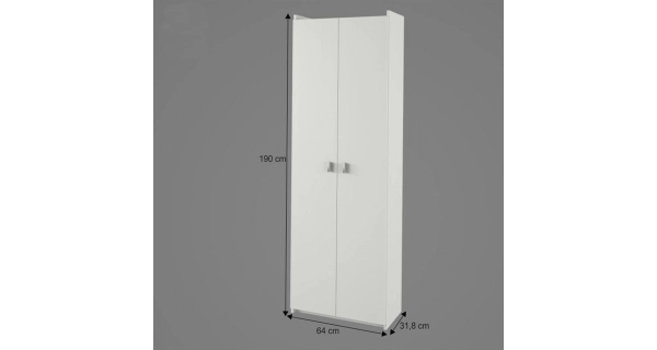 RILEY policová skříň, bílá