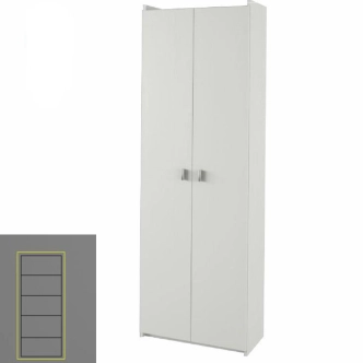 RILEY policová skříň, bílá