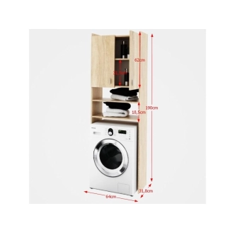 RILEY skříňka nad pračku, dub sonoma