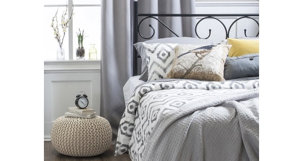 ROHBONG pletený taburet typ A, krémová