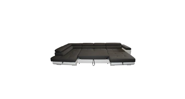 Rohová do U sedačka LAING U mini+L, levá, světle šedá/tmavě šedá