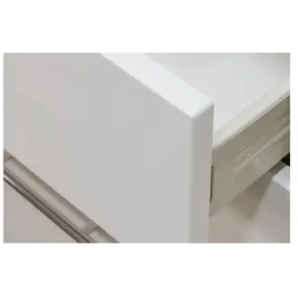 Rohová kuchyně COLBY 245x240 cm, bílý lesk