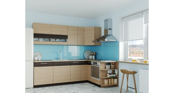 Rohová kuchyně RUTHIN 250x170, rijeka světlá