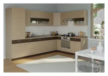 Rohová kuchyně RUTHIN 315x210, rijeka světlá