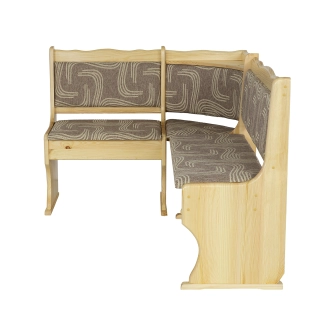 Rohová lavice CERRO, masiv borovice, moření: …