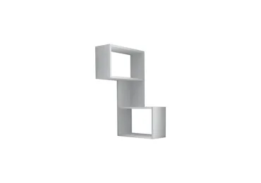 Rohová police KALVEN, bílá