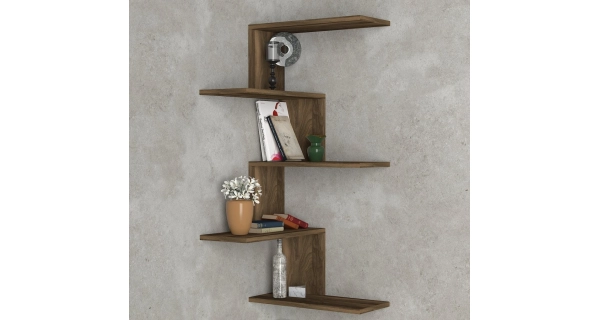 Rohová police MANDHATA, bílá