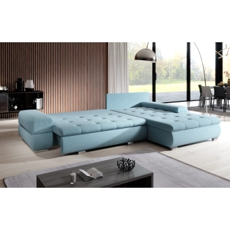 Rohová rozkládací sedačka COLORITO 29, tmavě šedá