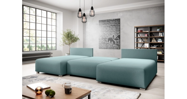 Rohová rozkládací sedačka EUSTACH 1U, béžová