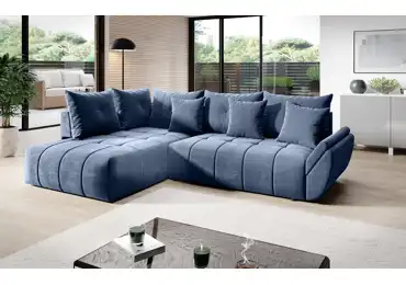 Rohová rozkládací sedačka GALLIPOLI, modrošedá