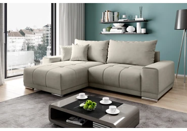 Rohová rozkládací sedačka RINASPIRI, béžová