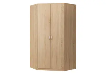 Rohová šatní skříň NECHBET, dub sonoma